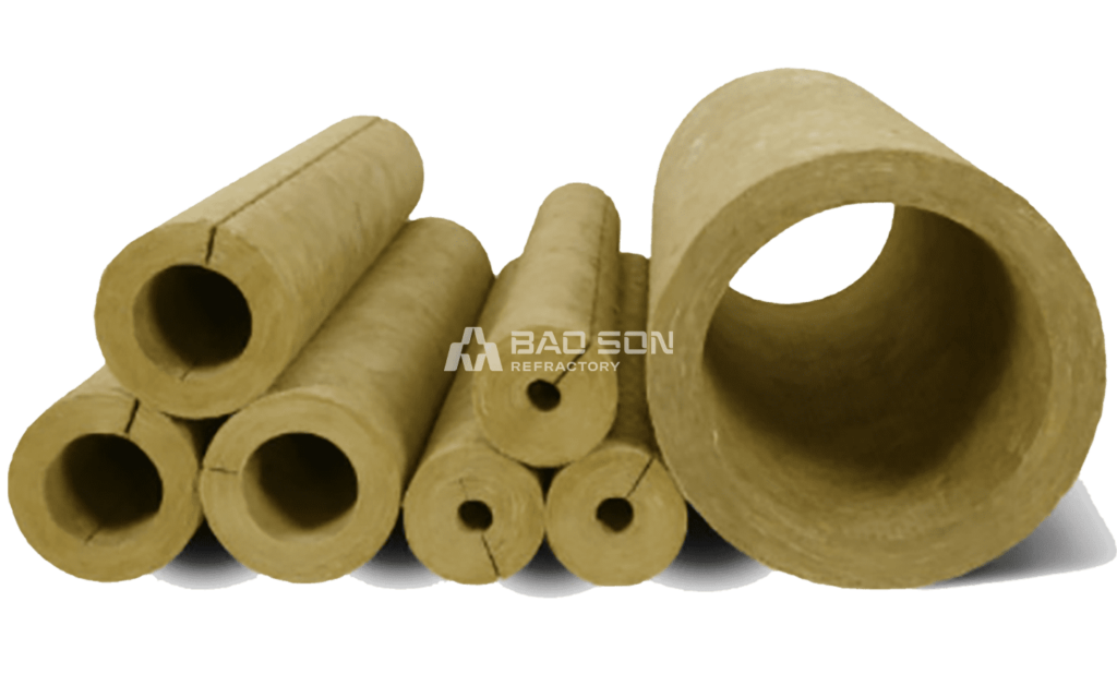 Bông khoáng rockwool dạng ống cách nhiệt Bảo Sơn