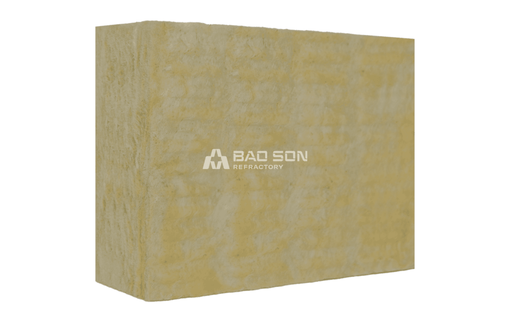 Bông khoáng rockwool dạng tấm cách nhiệt Bảo Sơn