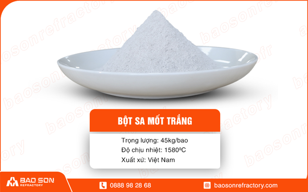 ảnh chụp sản phẩm một sa mốt trắng tại Bảo Sơn