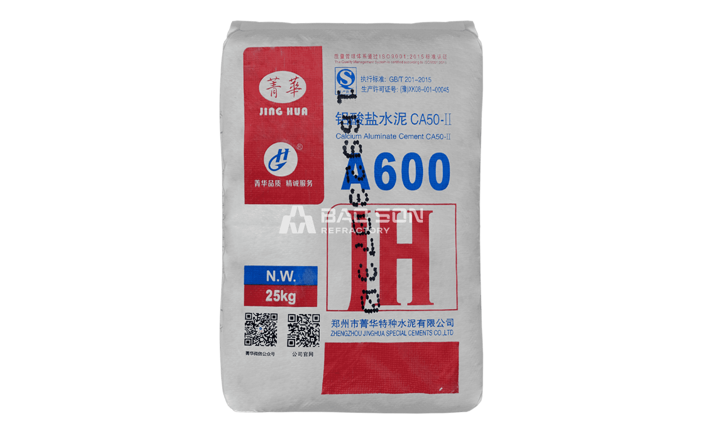 Xi măng chịu nhiệt A600 Bảo Sơn