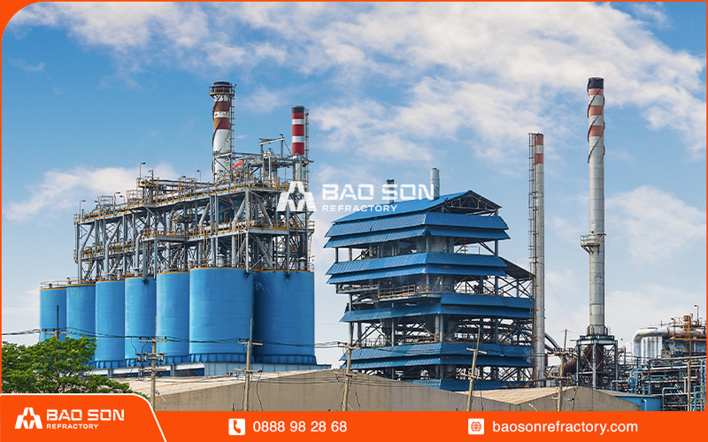 Application of refractory cement in heat treatment plants