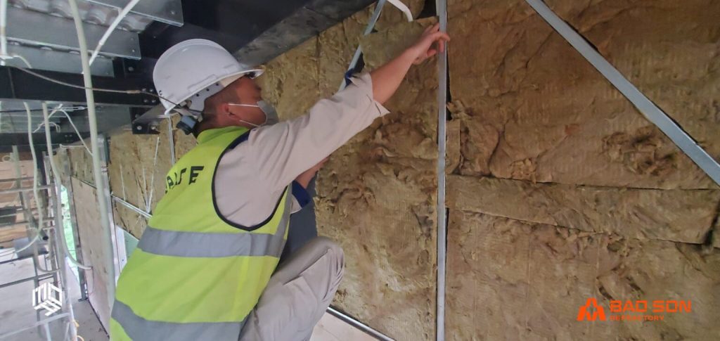 Bông khoáng rock wool dạng tấm Bảo Sơn