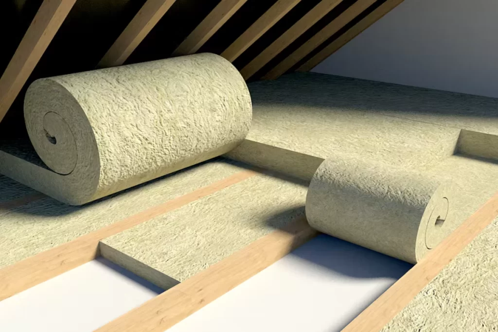 Bông khoáng rock wool dạng cuộn Bảo Sơn