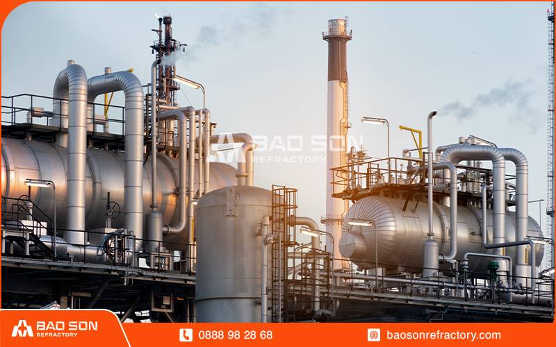 Ứng Dụng bông khoáng dạng cuộn có lưới kẽm