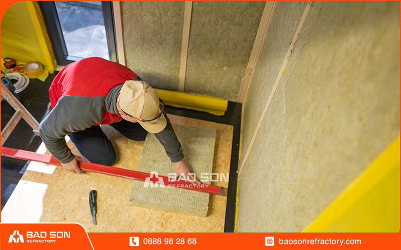 Professional installation of Rockwool insulation
