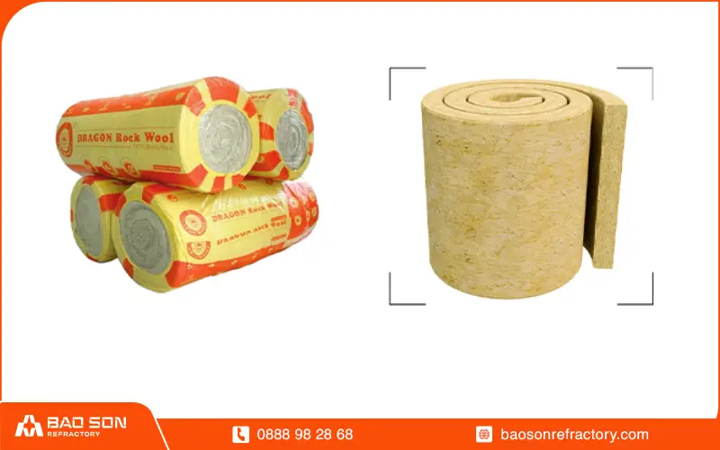 Rock wool insulation roll