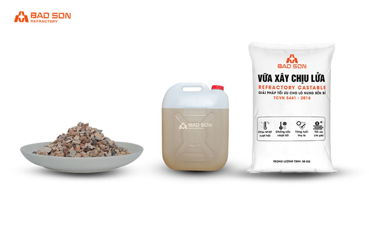 Sản phầm phụ gia chịu lửa đi kèm