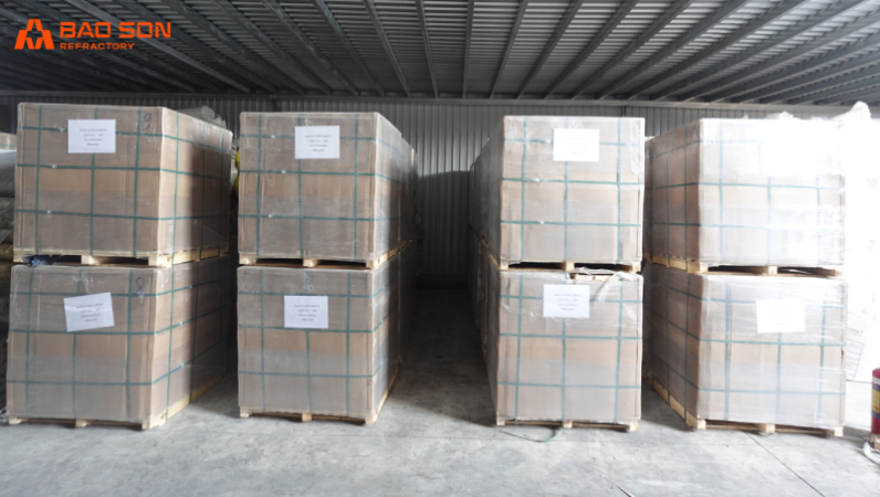 Các kiện hàng gạch cao nhôm